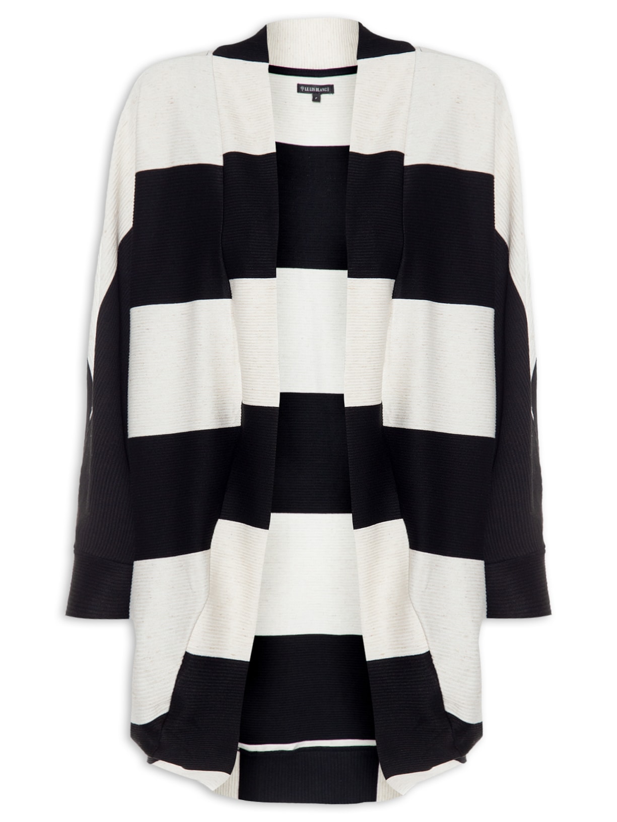 Kimono Feminino Listrado - Preto