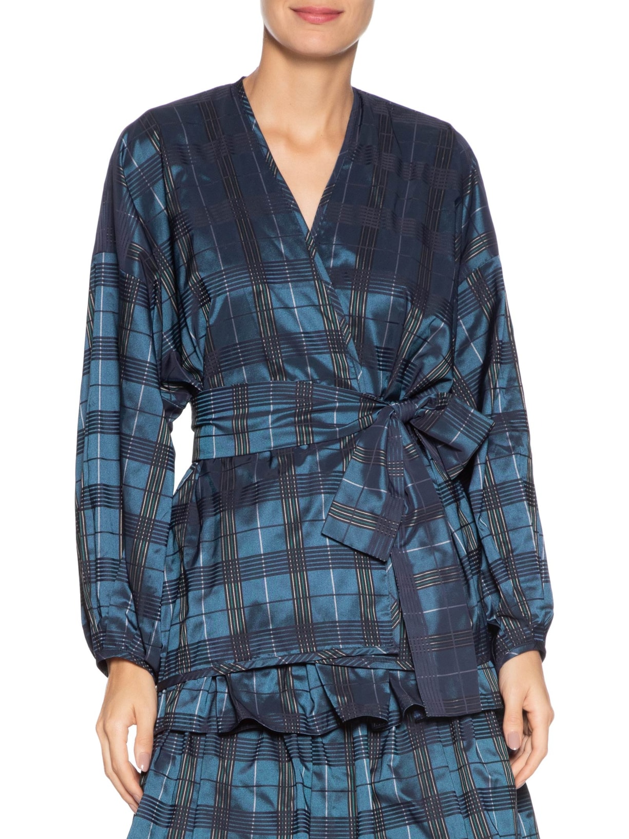 Kimono Feminino Margaret Azul All Most Vintage