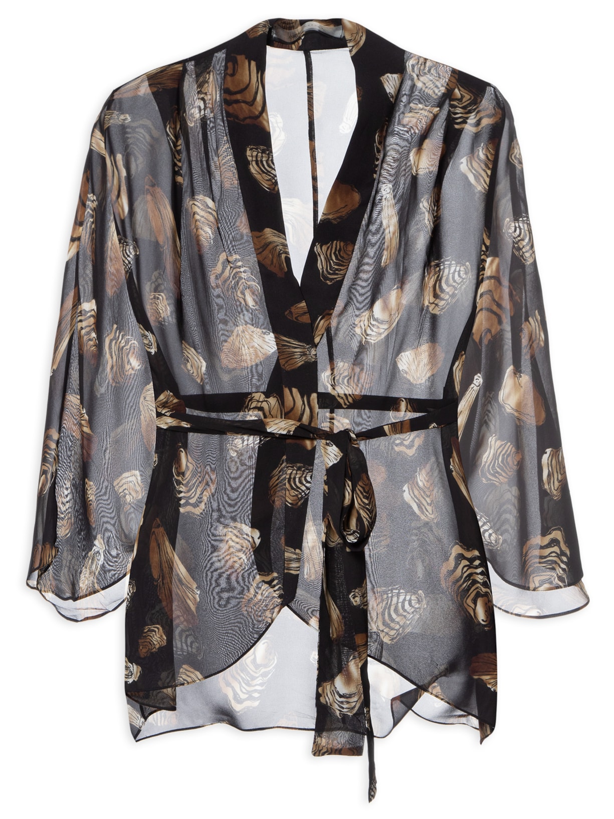 Kimono Feminino Ostras Resort - Preto
