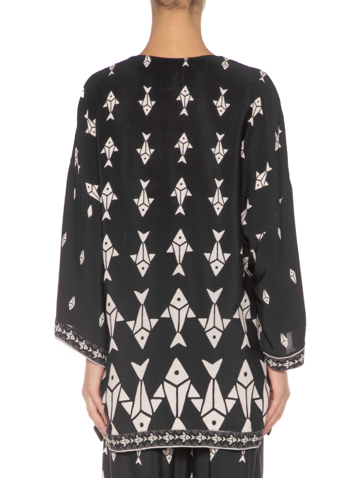 Kimono Feminino Peixinhos Preto Farm