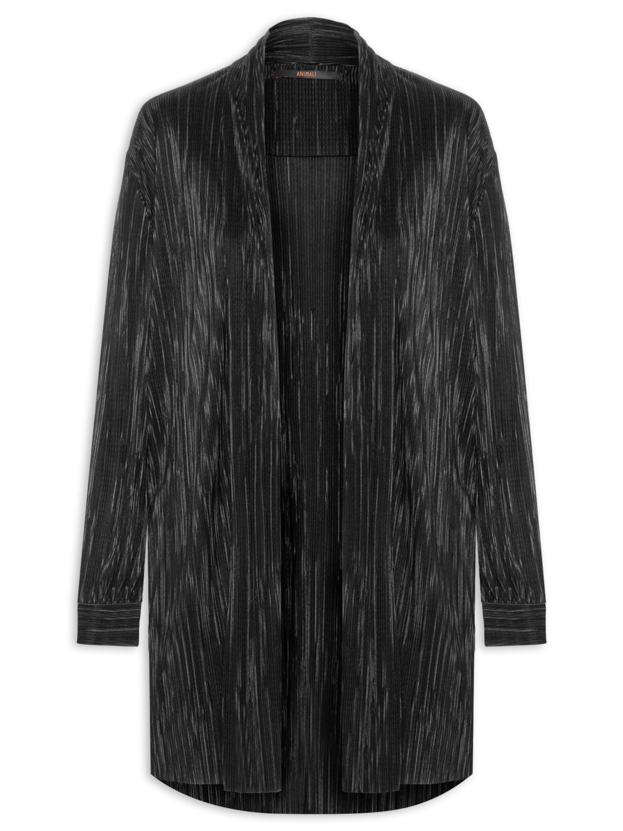 Kimono Feminino Plissado - Preto