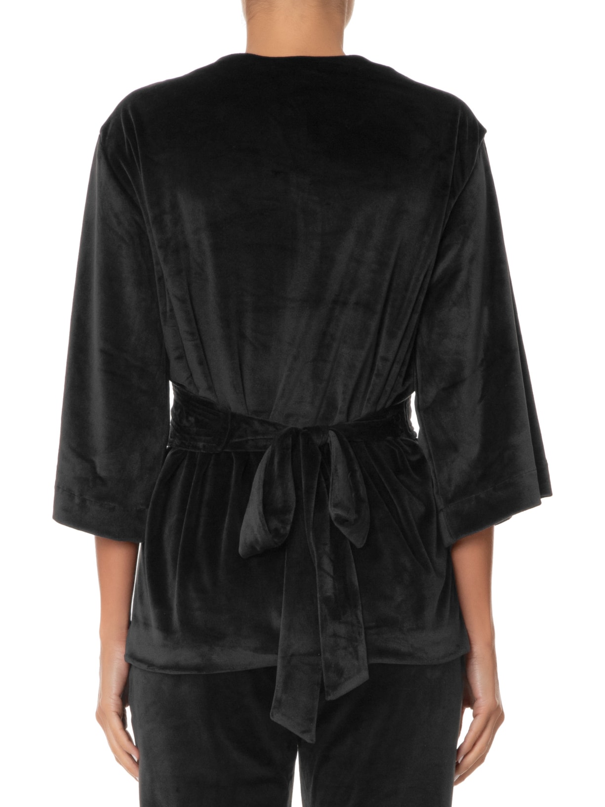 Kimono Feminino Veludo Preto Maria Filó