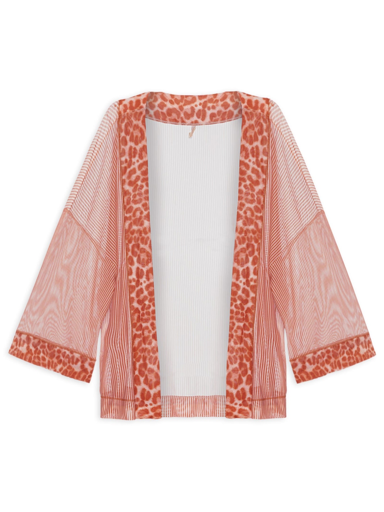 Kimono Femnino Tule Malu Vermelho Jogê