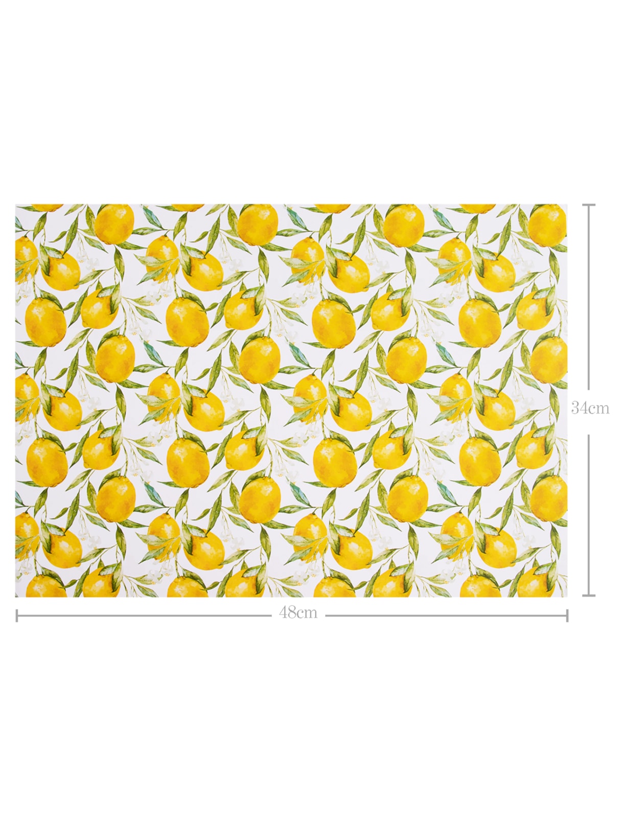 Kit 12 Jogos Americanos Limão Siciliano Amarelo Easy Home Design