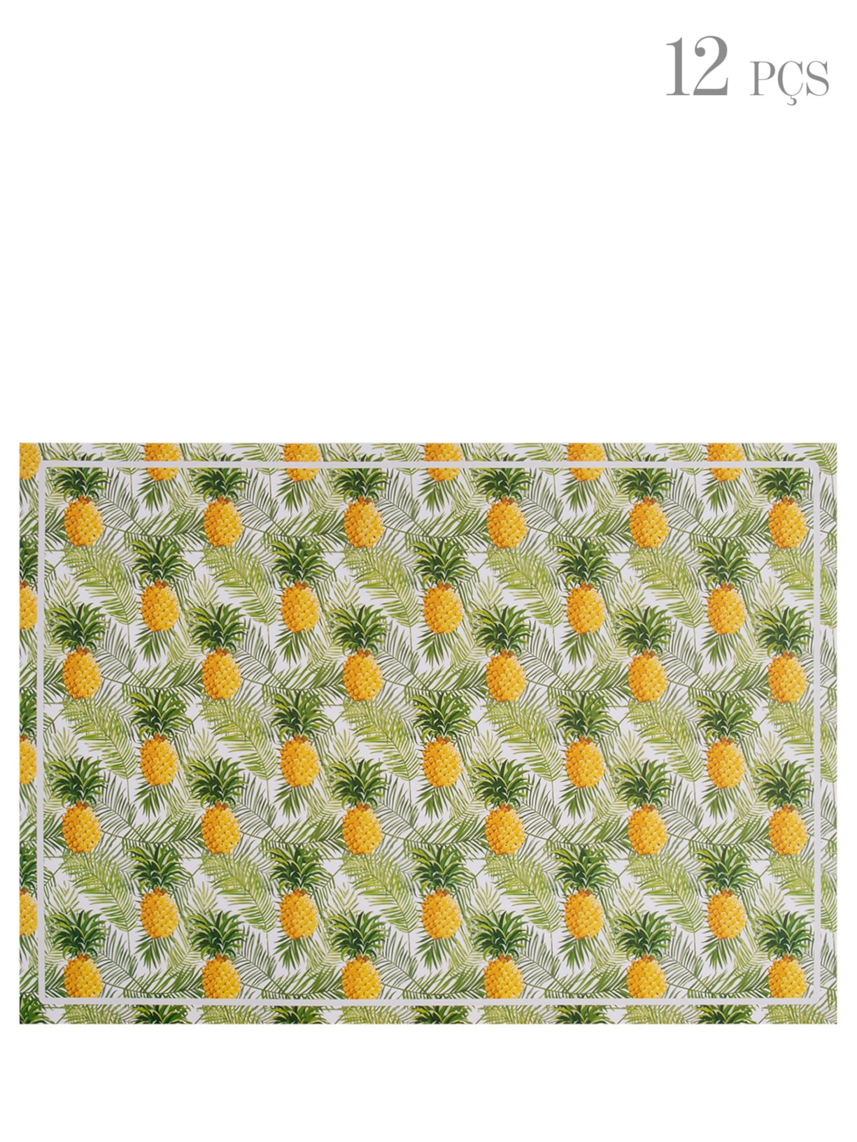 Kit 12 Jogos Americanos Pineapple - Verde