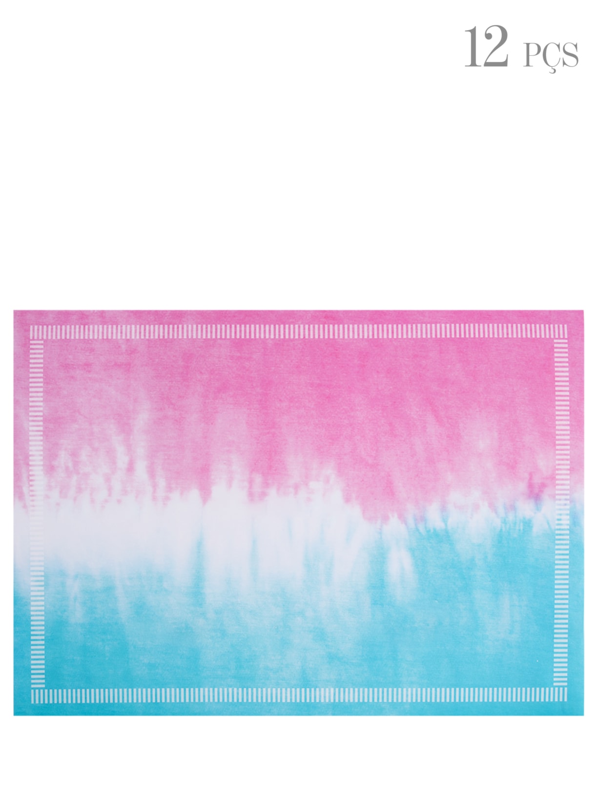 Kit 12 Jogos Americanos Tie Dye Candy - Rosa