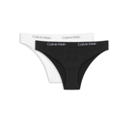 Kit 2 Calcinhas Microfibra Seamless - Off White