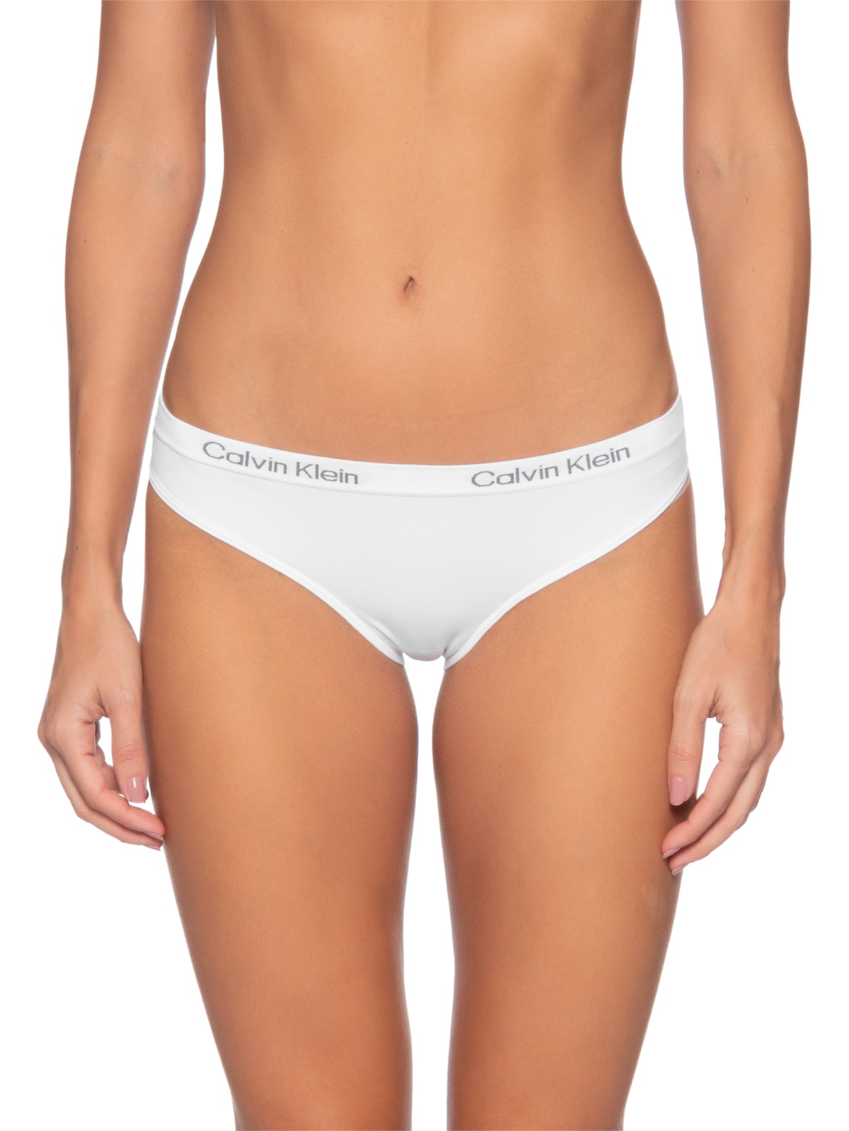 Kit 2 Calcinhas Microfibra Seamless Off White Calvin Klein Underwear