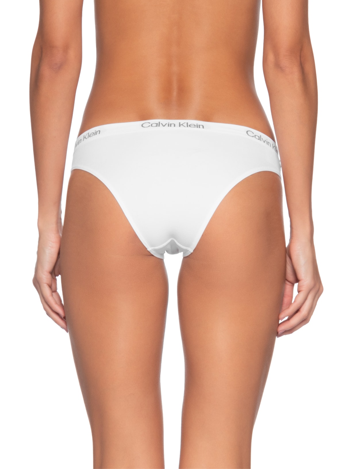Kit 2 Calcinhas Microfibra Seamless Off White Calvin Klein Underwear