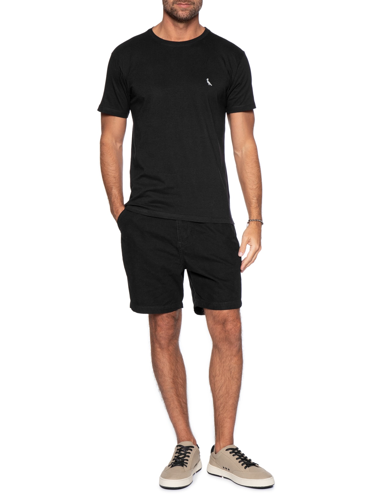 Kit 2 Camisetas Masculina Regular Essence Preto Reserva