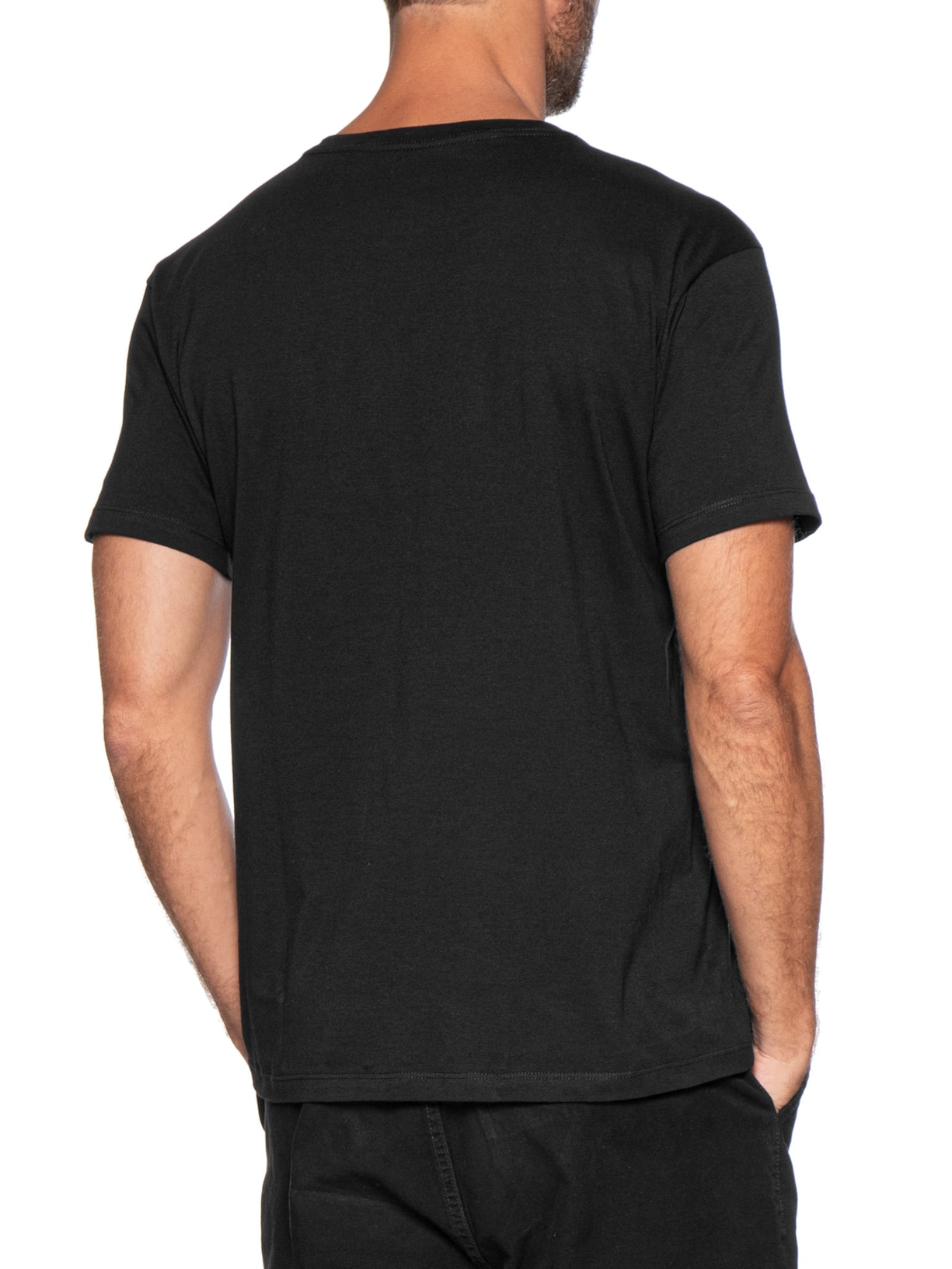 Kit 2 Camisetas Masculina Regular Essence – Preto Reserva