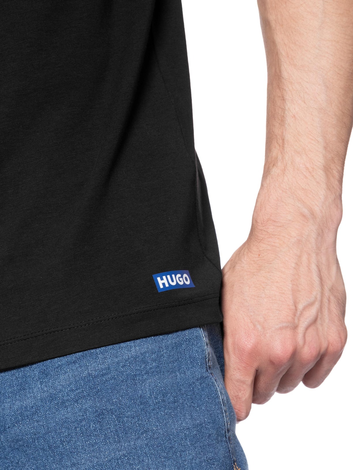 Kit 2 Camisetas Masculinas Blue2_Naolo Branco Hugo
