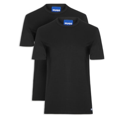 Kit 2 Camisetas Masculinas Blue2_Naolo - Preto