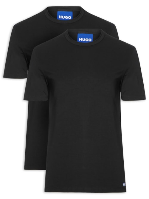 Kit 2 Camisetas Masculinas Blue2_Naolo - Preto