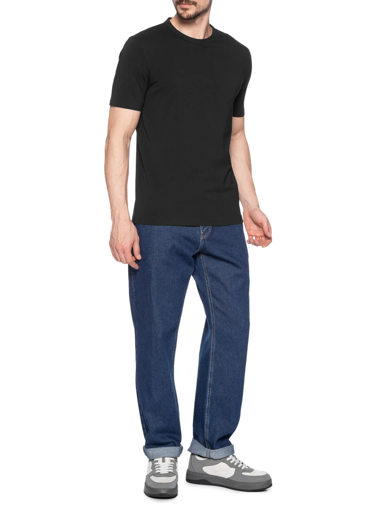 Kit 2 Camisetas Masculinas Blue2_Naolo Preto Hugo