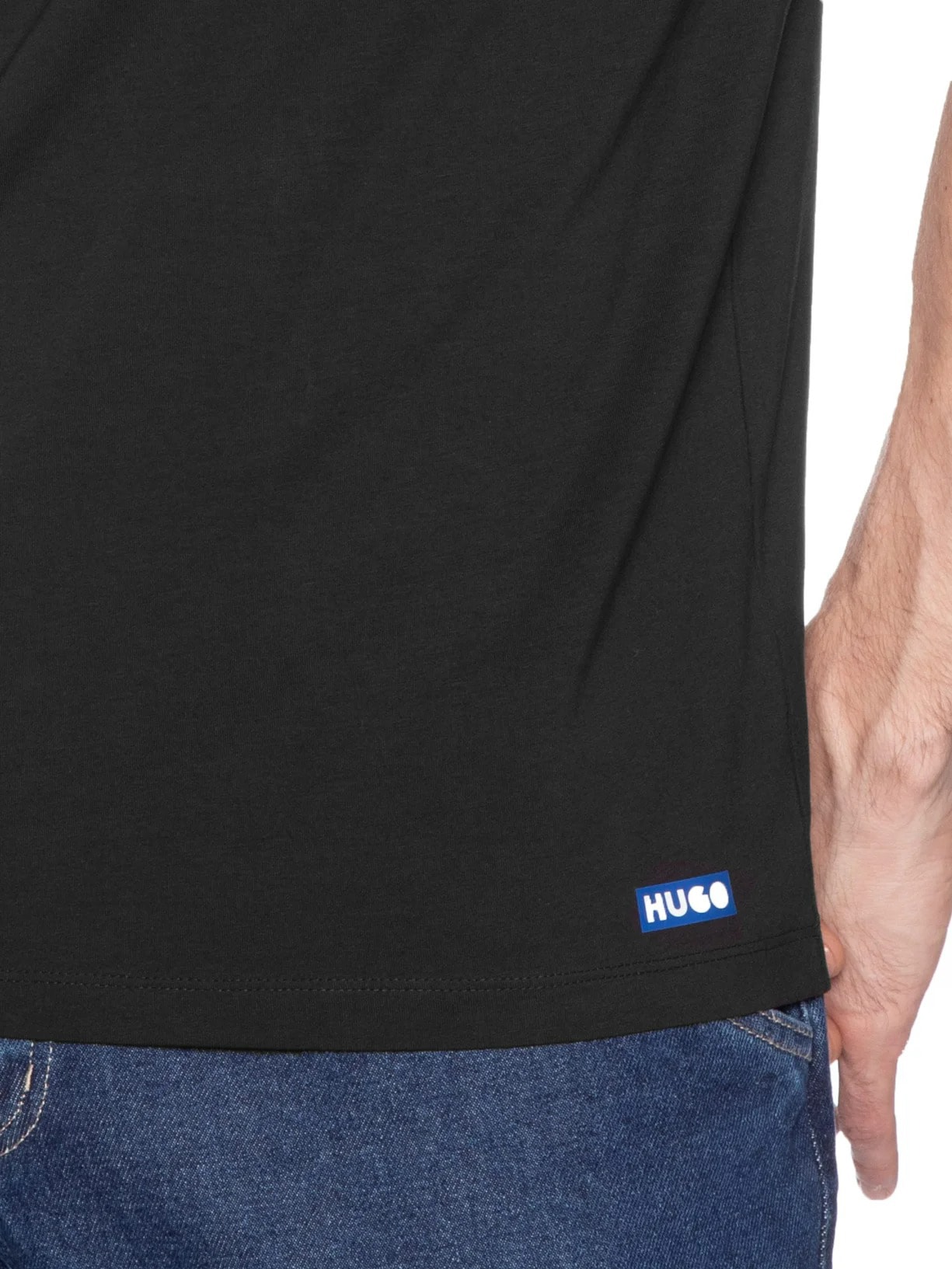 Kit 2 Camisetas Masculinas Blue2_Naolo Preto Hugo
