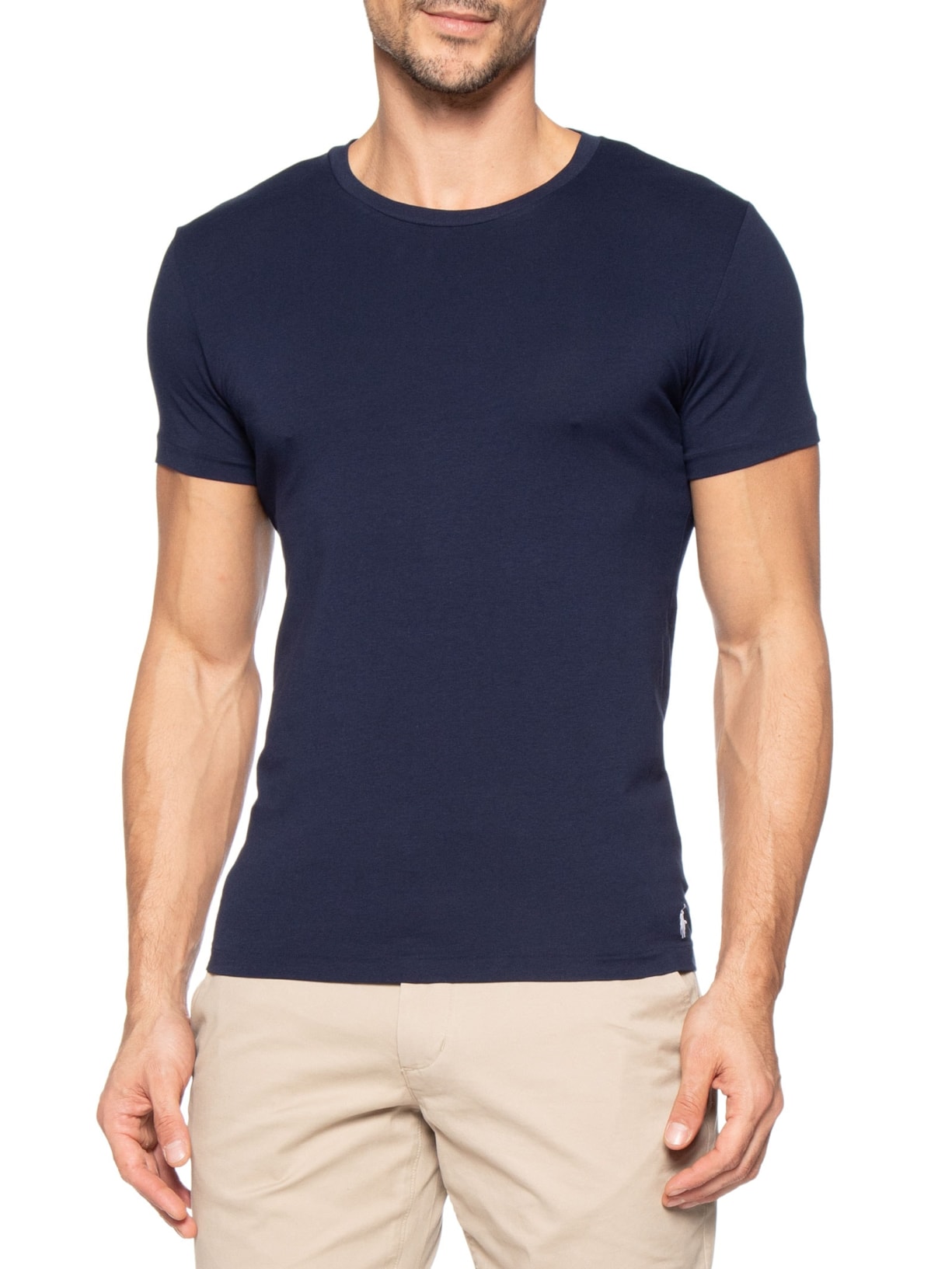 Kit 2 Camisetas Masculinas Logo Classic – Azul Polo Ralph Lauren