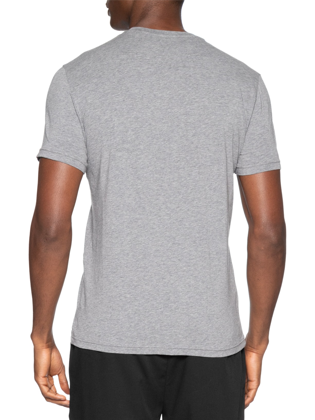 Kit 2 Camisetas Masculinas Pack Top 2 Peças Cinza Emporio Armani Bodywear