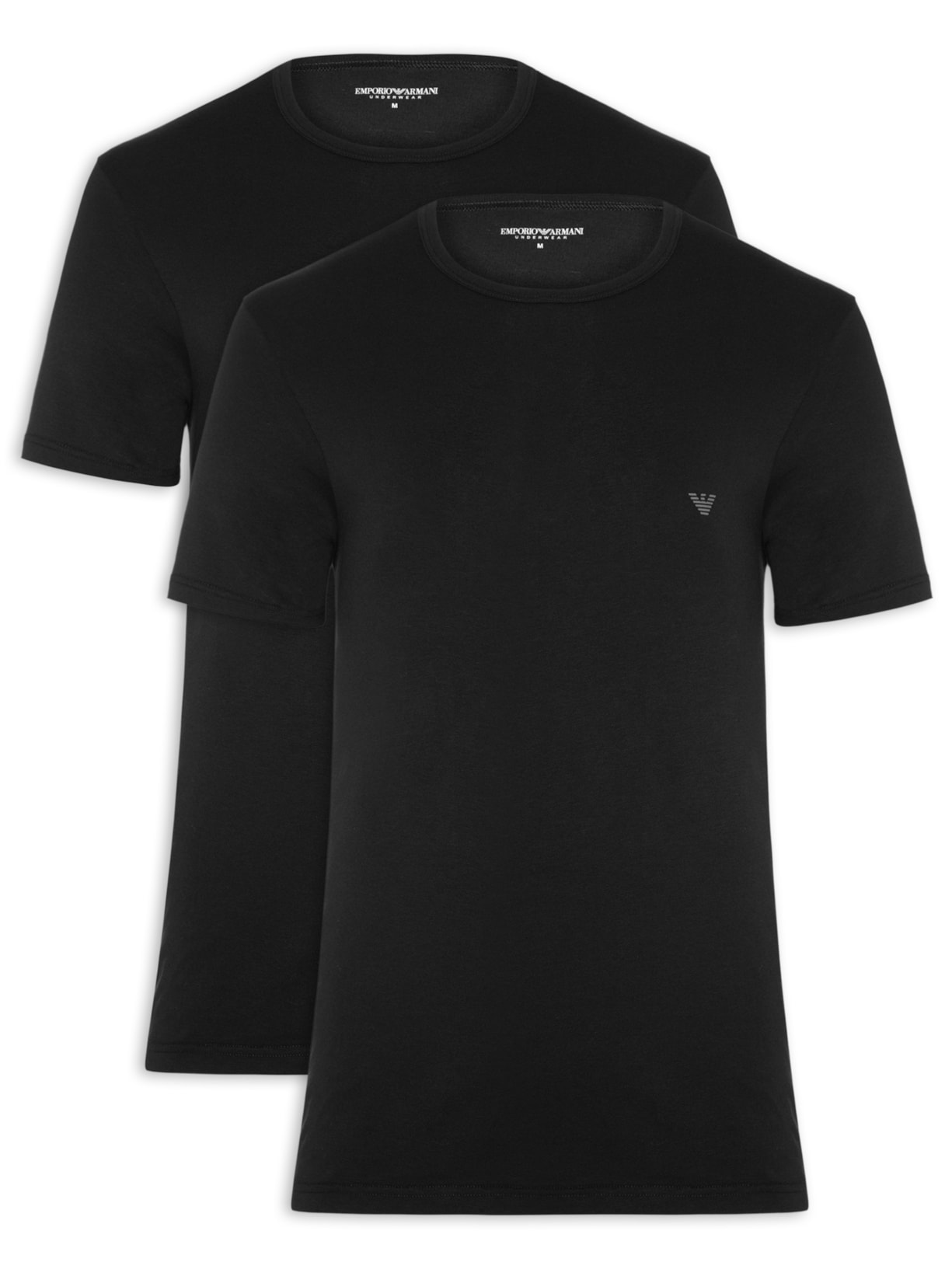 Kit 2 Camisetas Masculinas Pack Top - Preto