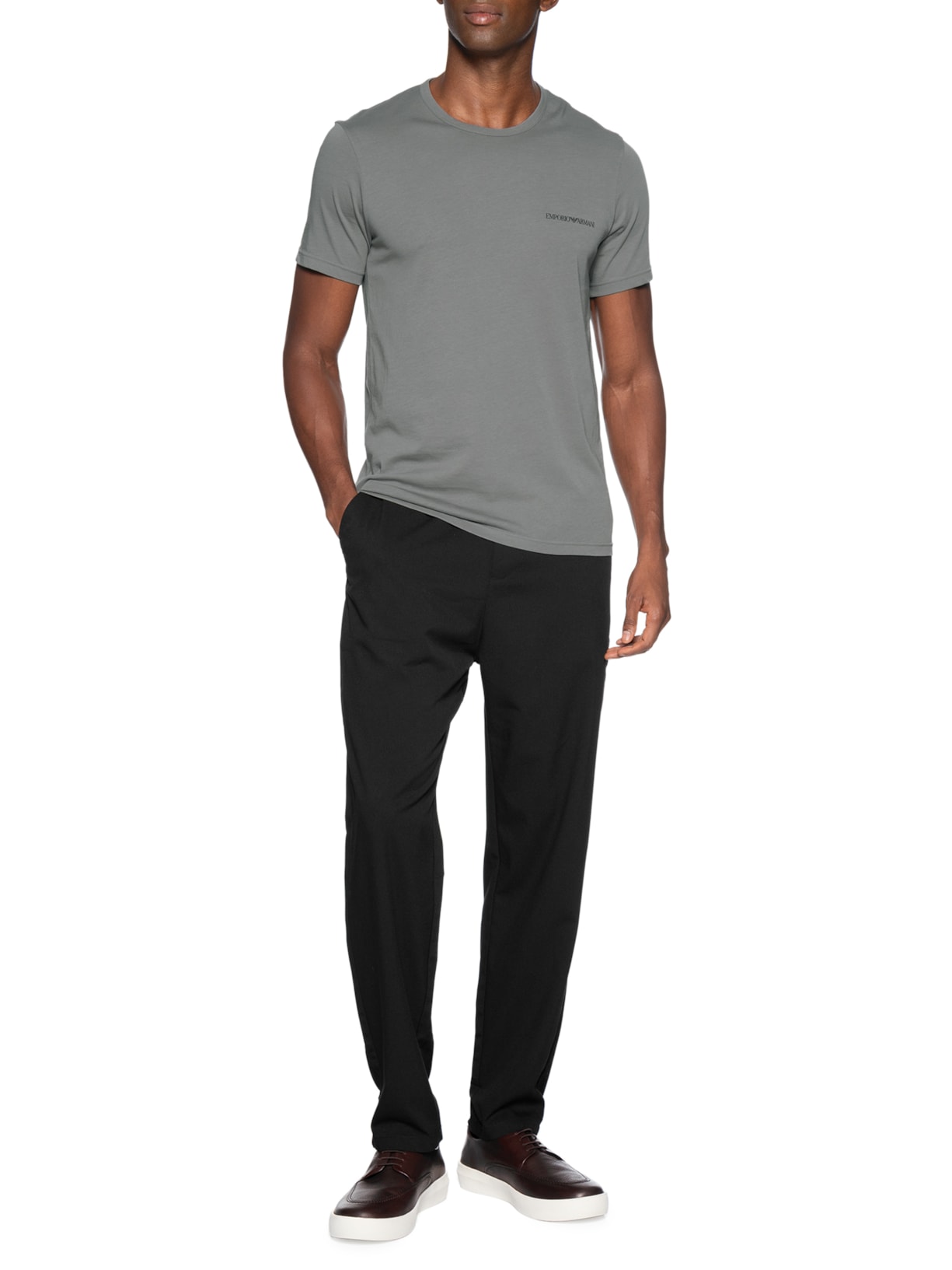 Kit 2 Camisetas Masculinas Pack Top– Preto Emporio Armani Bodywear