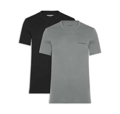 Kit 2 Camisetas Masculinas Pack Top– Preto
