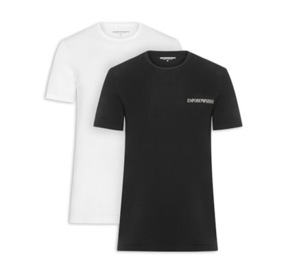 Kit 2 Camisetas Masculinas Pack Top– Preto