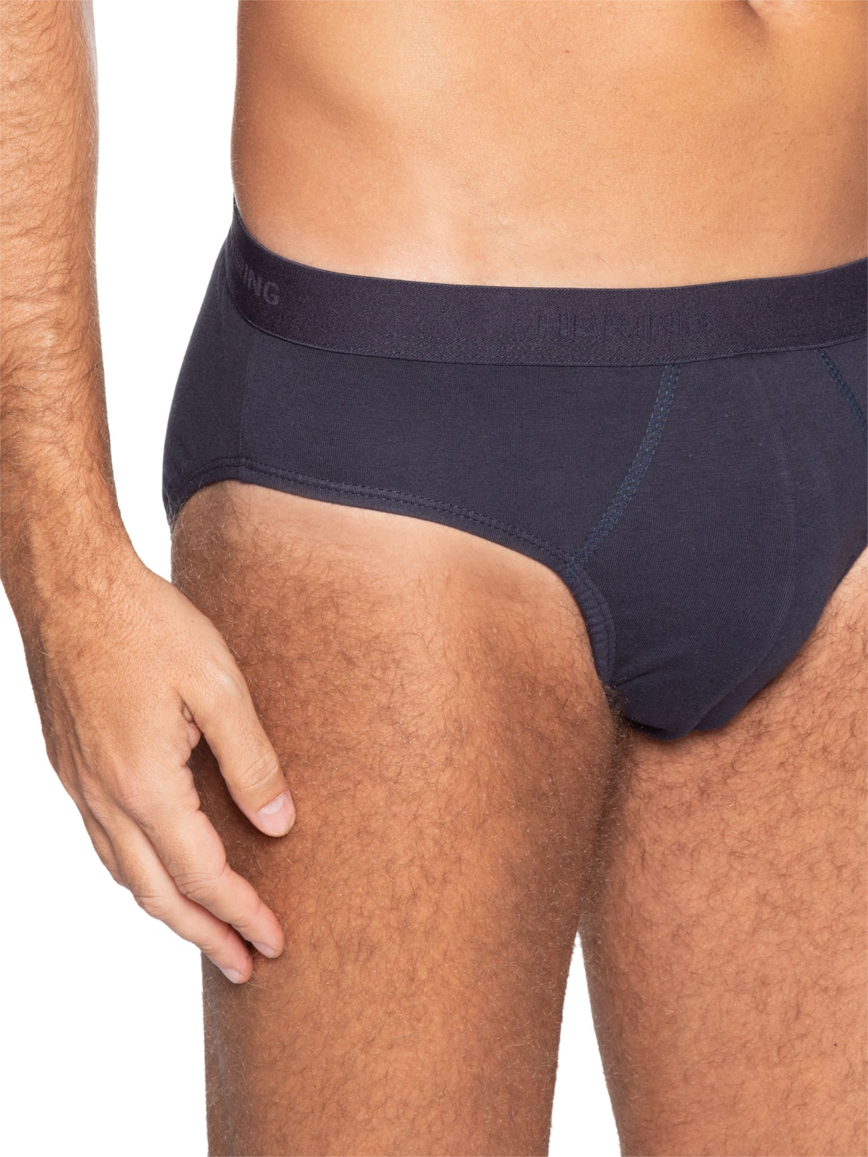 Kit 2 Cueca Slip Com Elástico – Cinza Hering Intimates