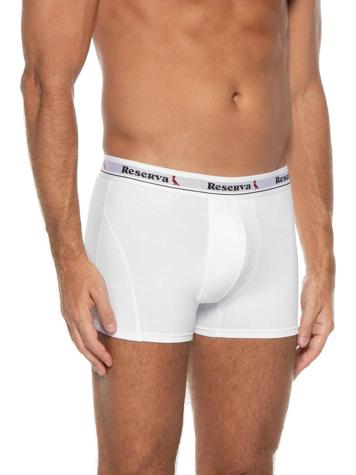 Kit 2 Cuecas Boxer Básica Branco Reserva