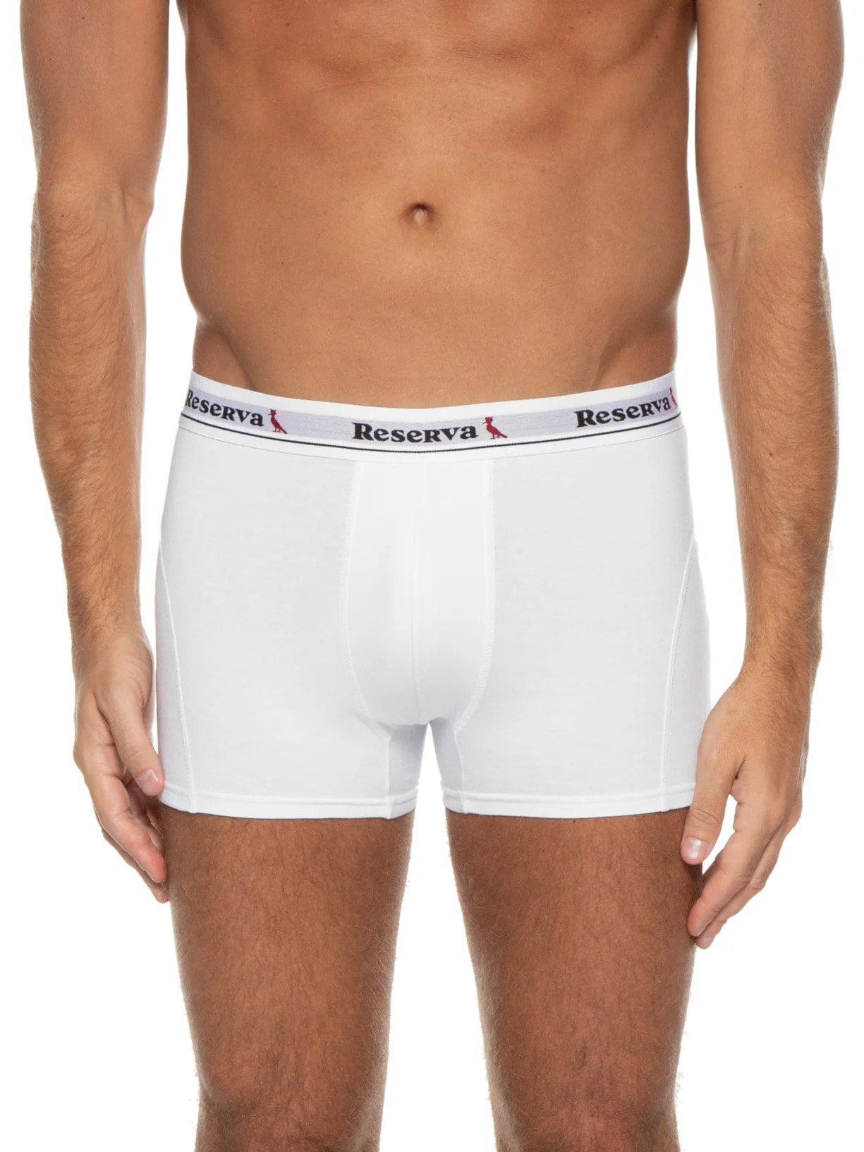 Kit 2 Cuecas Boxer Básica Branco Reserva