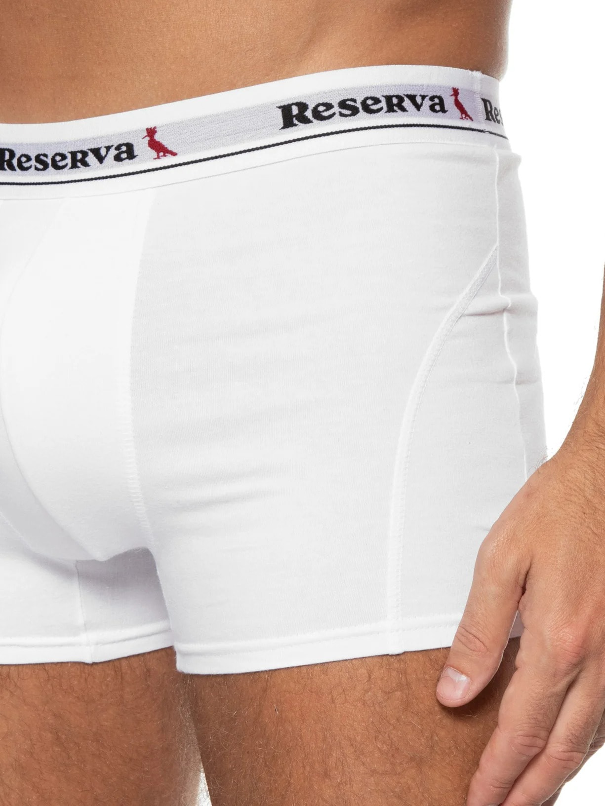 Kit 2 Cuecas Boxer Básica Branco Reserva