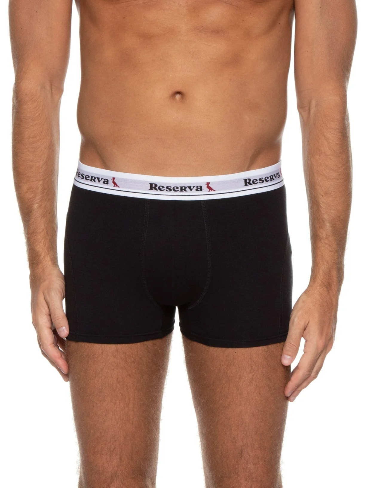 Kit 2 Cuecas Boxer Básica Preto Reserva