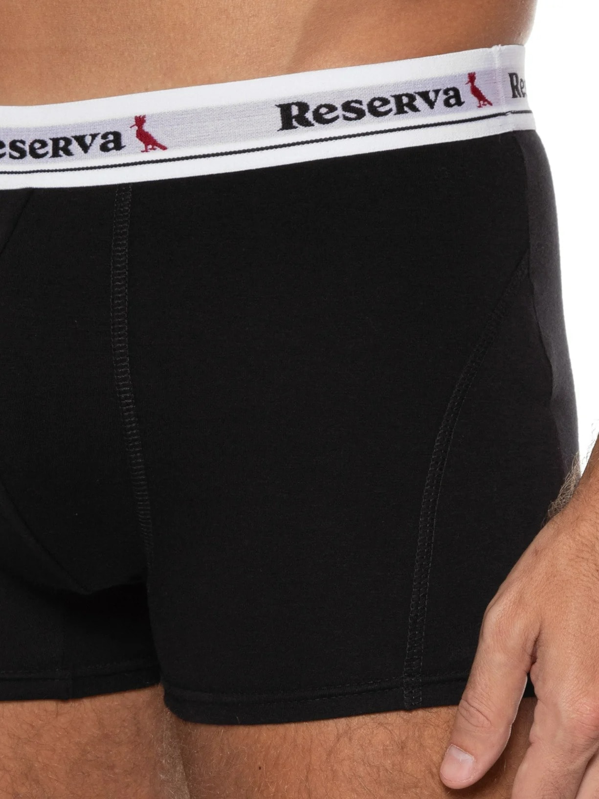 Kit 2 Cuecas Boxer Básica Preto Reserva