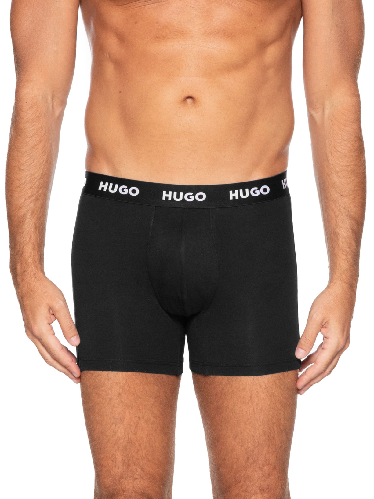 Kit 2 Cuecas Boxer Brief Triplet Cinza Hugo