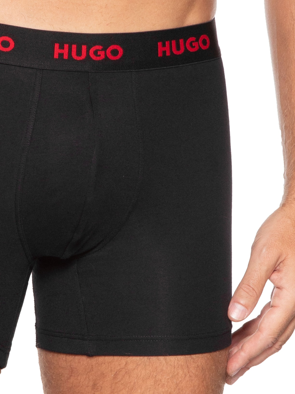Kit 2 Cuecas Boxer Brief Triplet Cinza Hugo