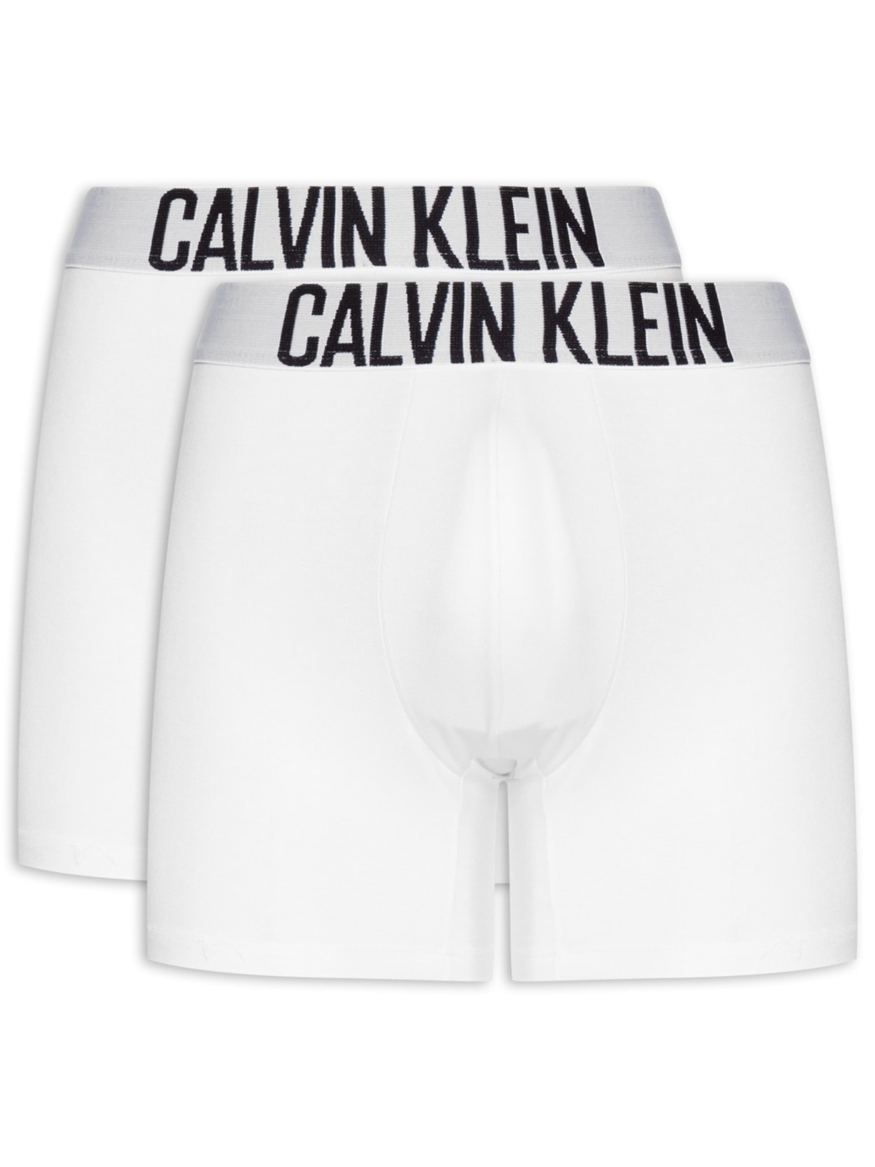 Kit 2 Cuecas Boxer Cotton Recycled Intense Power Branco Calvin Klein Underwear