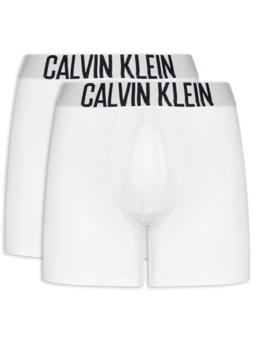 Kit 2 Cuecas Boxer Cotton Recycled Intense Power - Branco
