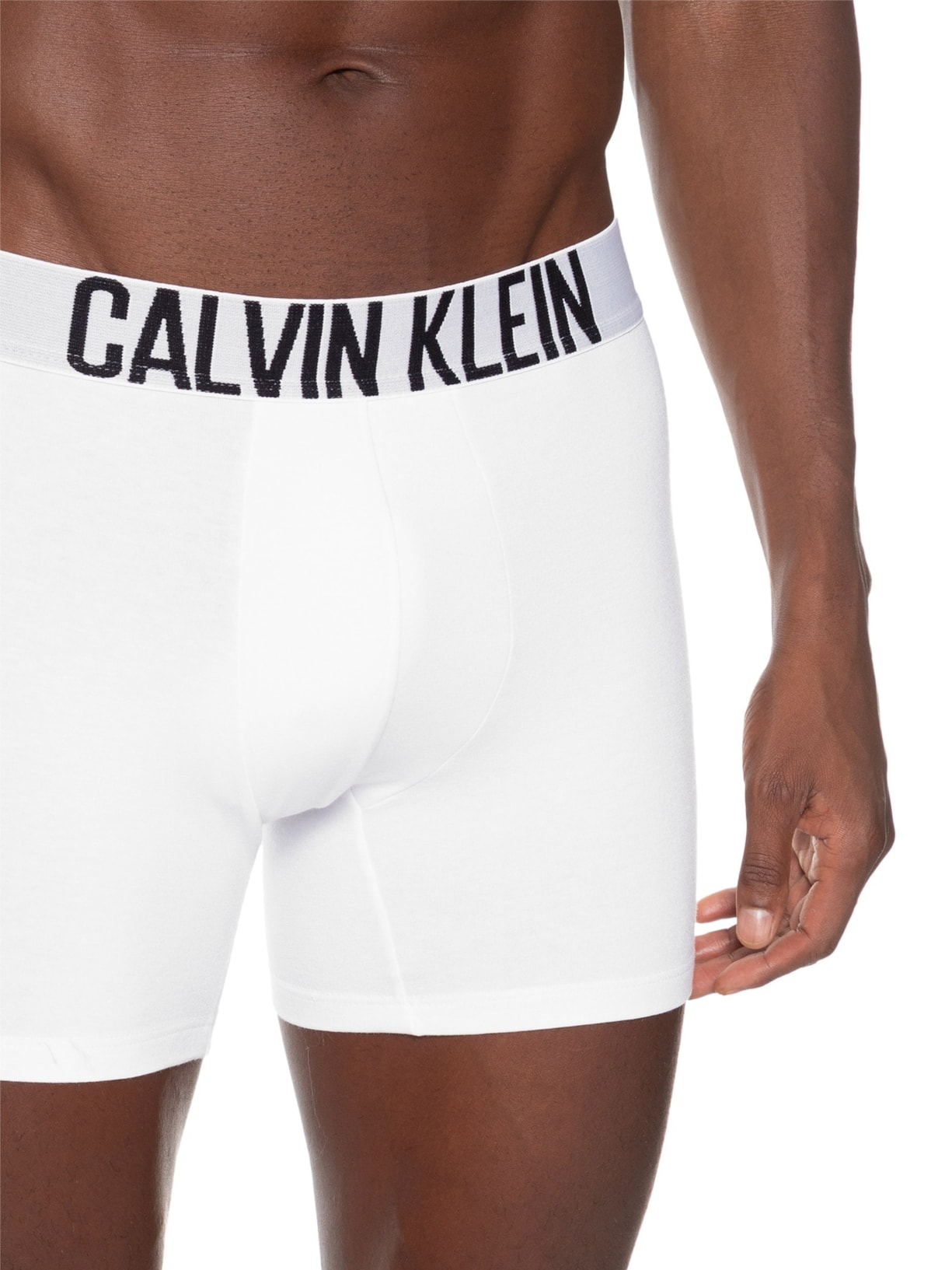 Kit 2 Cuecas Boxer Cotton Recycled Intense Power Branco Calvin Klein Underwear