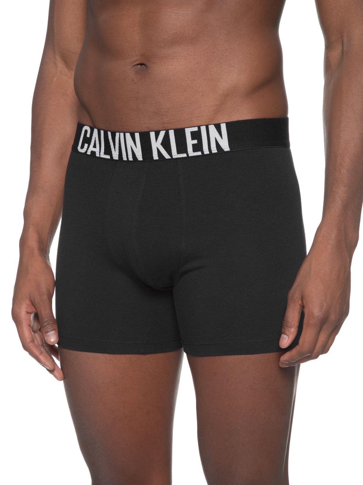 Kit 2 Cuecas Boxer Cotton Recycled Intense Power Preto Calvin Klein Underwear