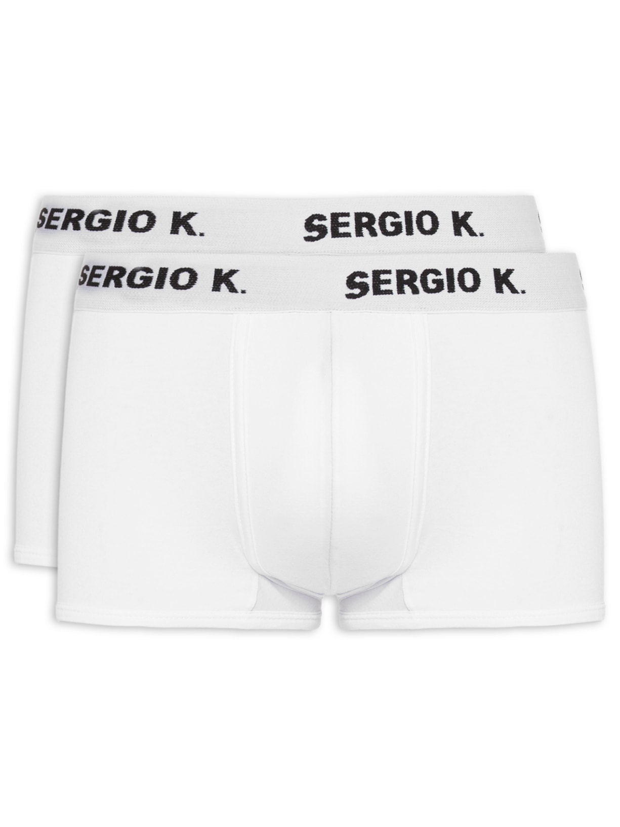 Kit 2 Cuecas Boxer de Algodão - Branco