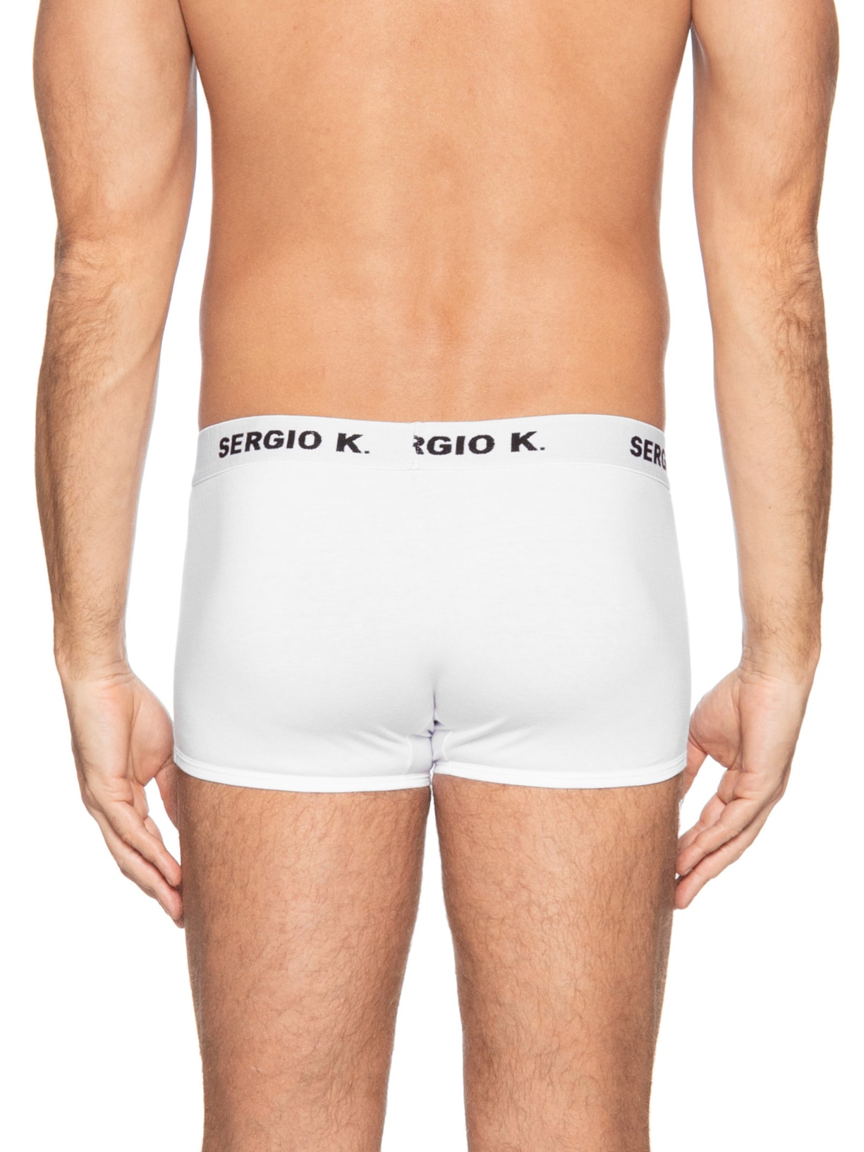 Kit 2 Cuecas Boxer de Algodão Branco Sergio K