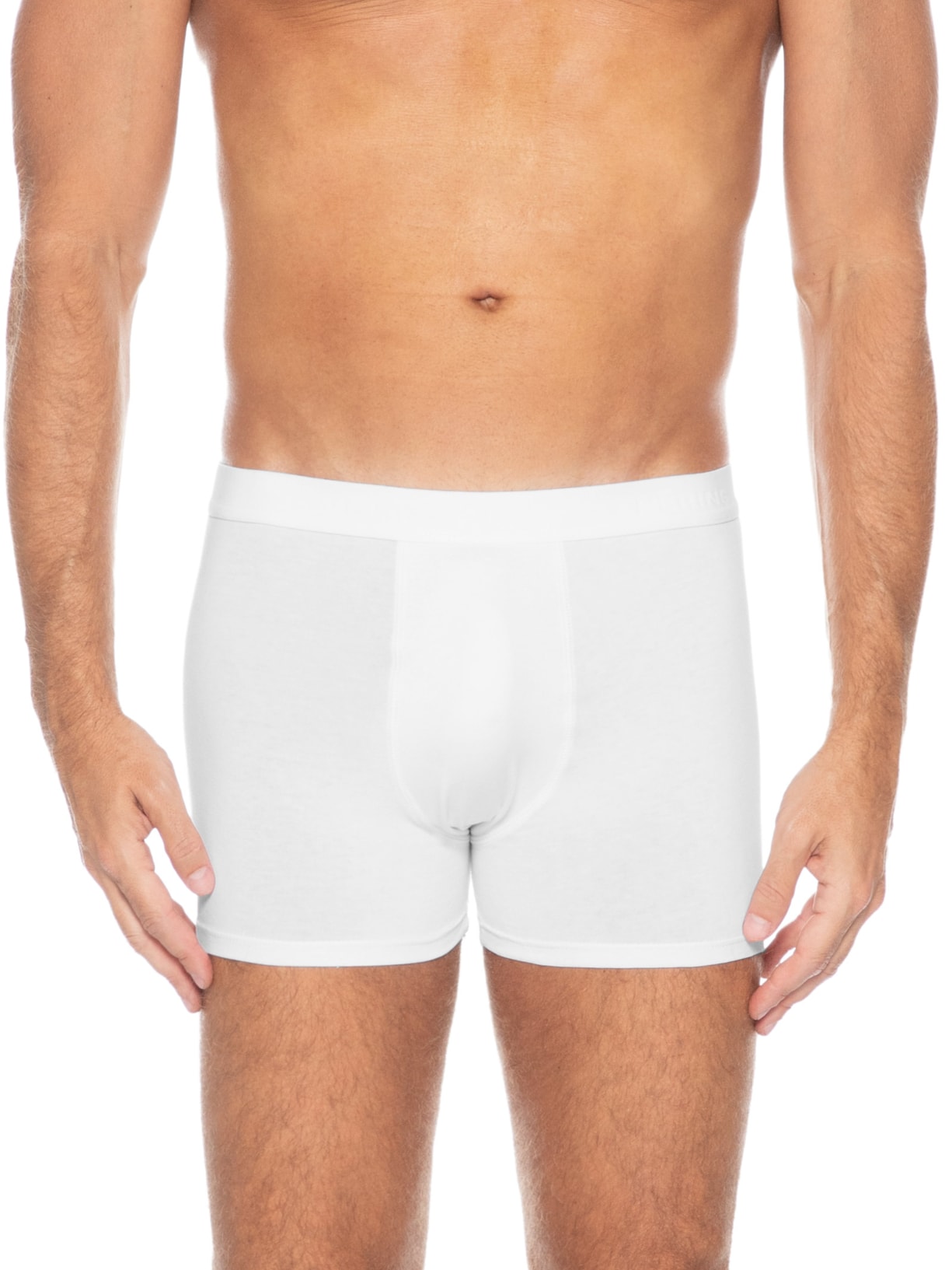 Kit 2 Cuecas Boxer Em Algodão Pima Branco Hering Intimates