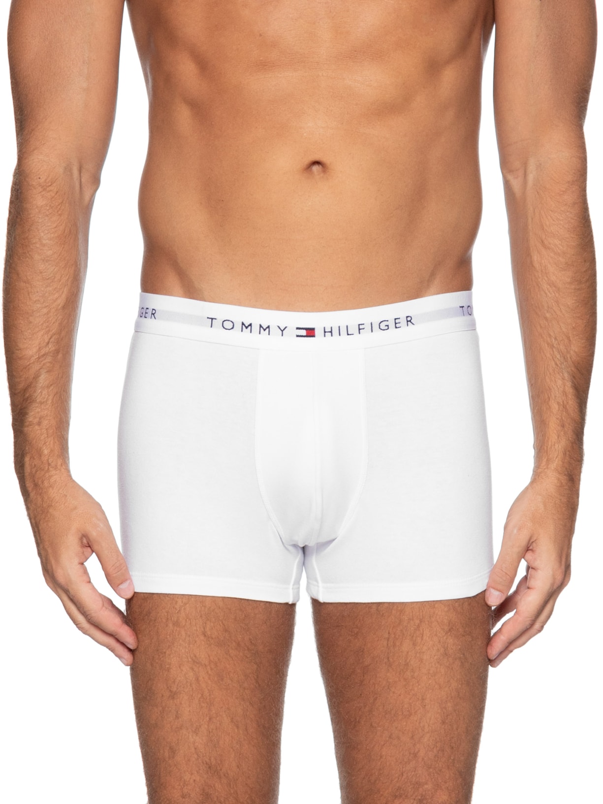 Kit 2 Cuecas TH Boxer Brief Em Algodão Branco Tommy Hilfiger