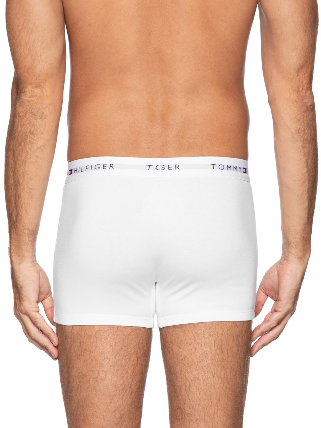 Kit 2 Cuecas TH Boxer Brief Em Algodão Branco Tommy Hilfiger