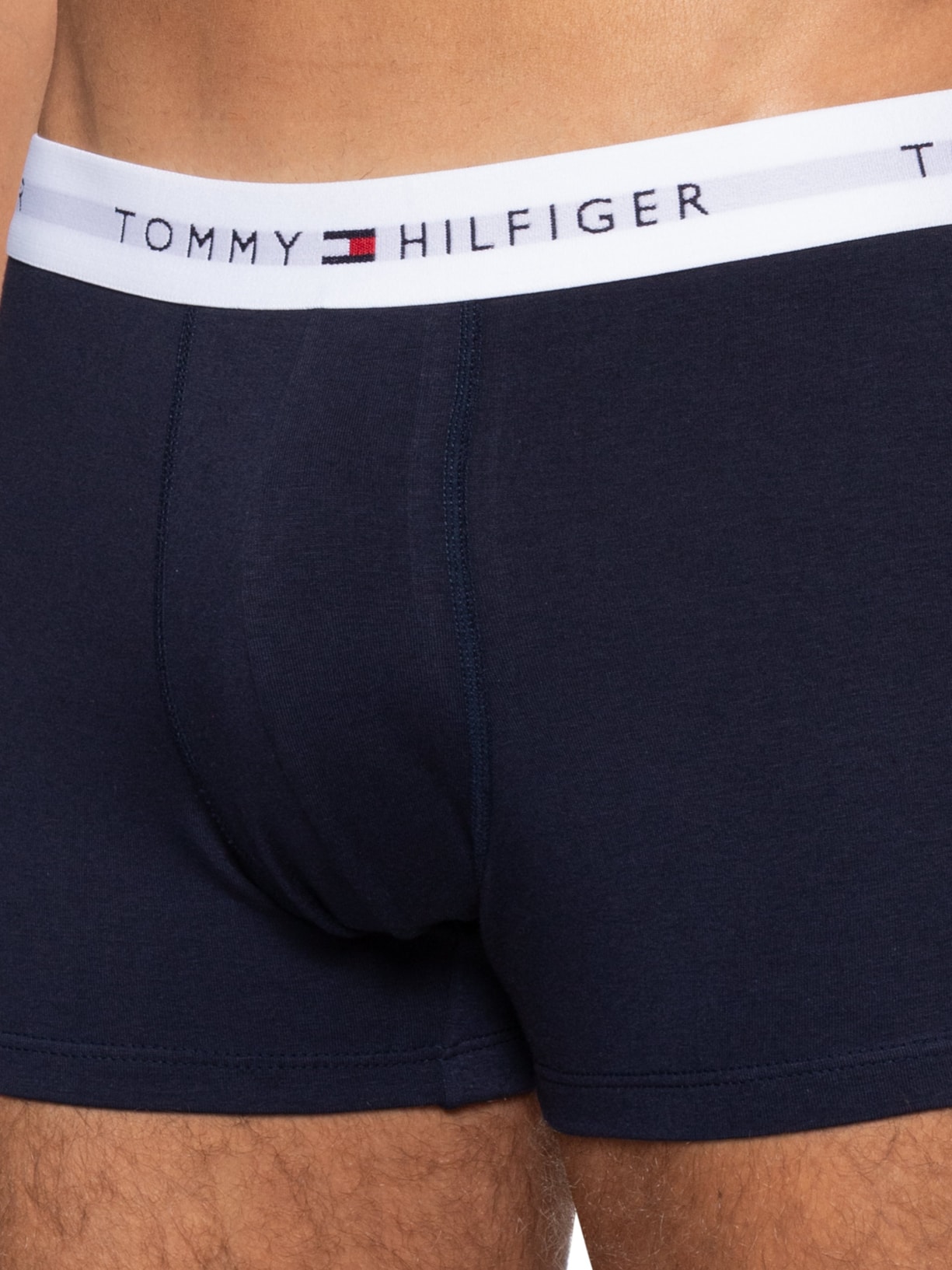 Kit 2 Cuecas TH Boxer Brief Em Algodão Branco Tommy Hilfiger