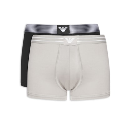 Kit 2 Cuecas Trunk Mini Logo - Cinza