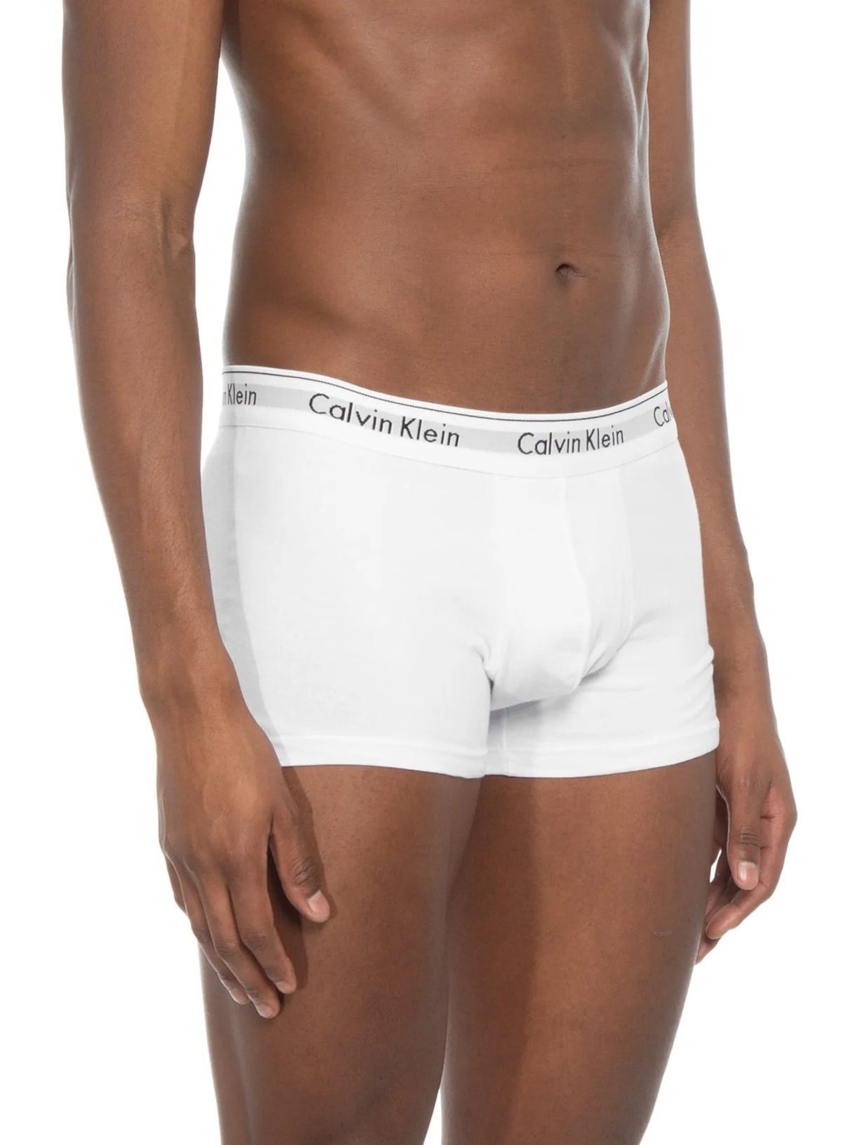 Kit 2 Cuecas Trunk Modern Cotton Branco Calvin Klein Underwear