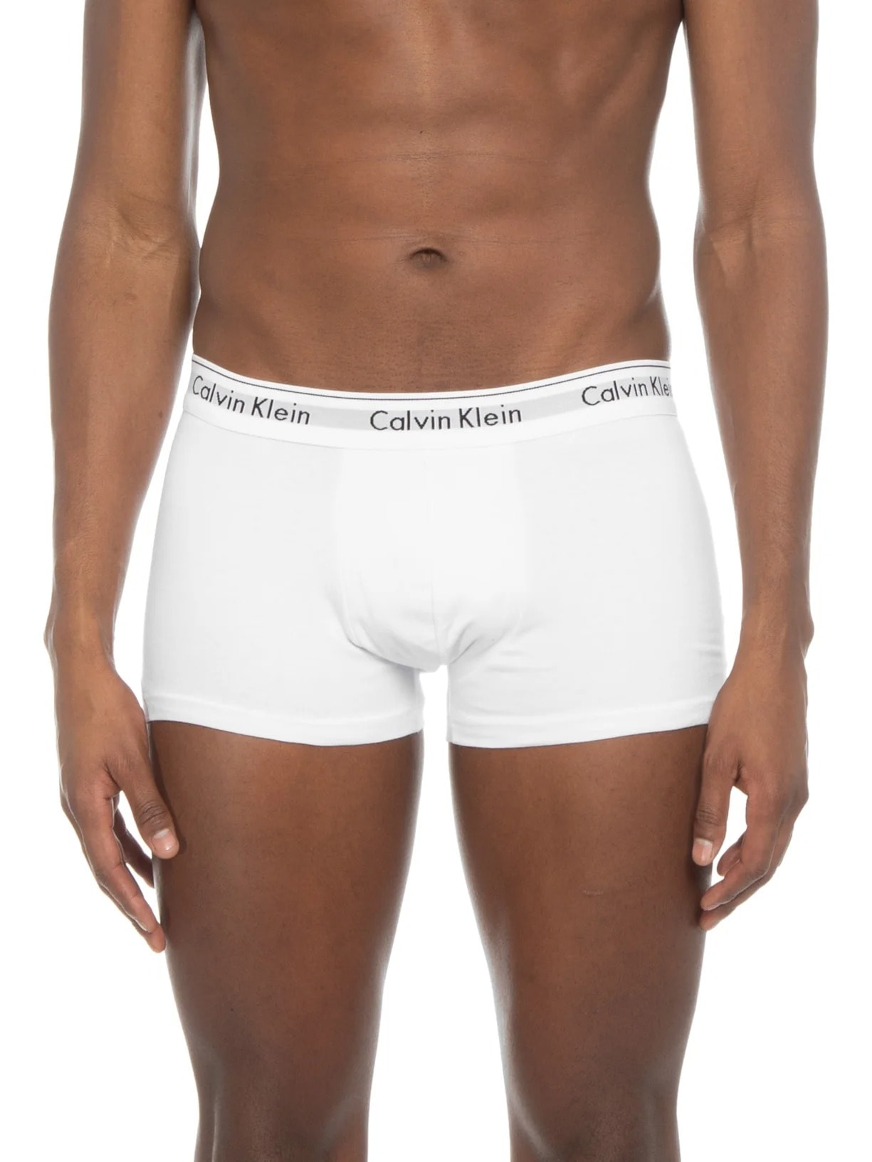 Kit 2 Cuecas Trunk Modern Cotton Branco Calvin Klein Underwear