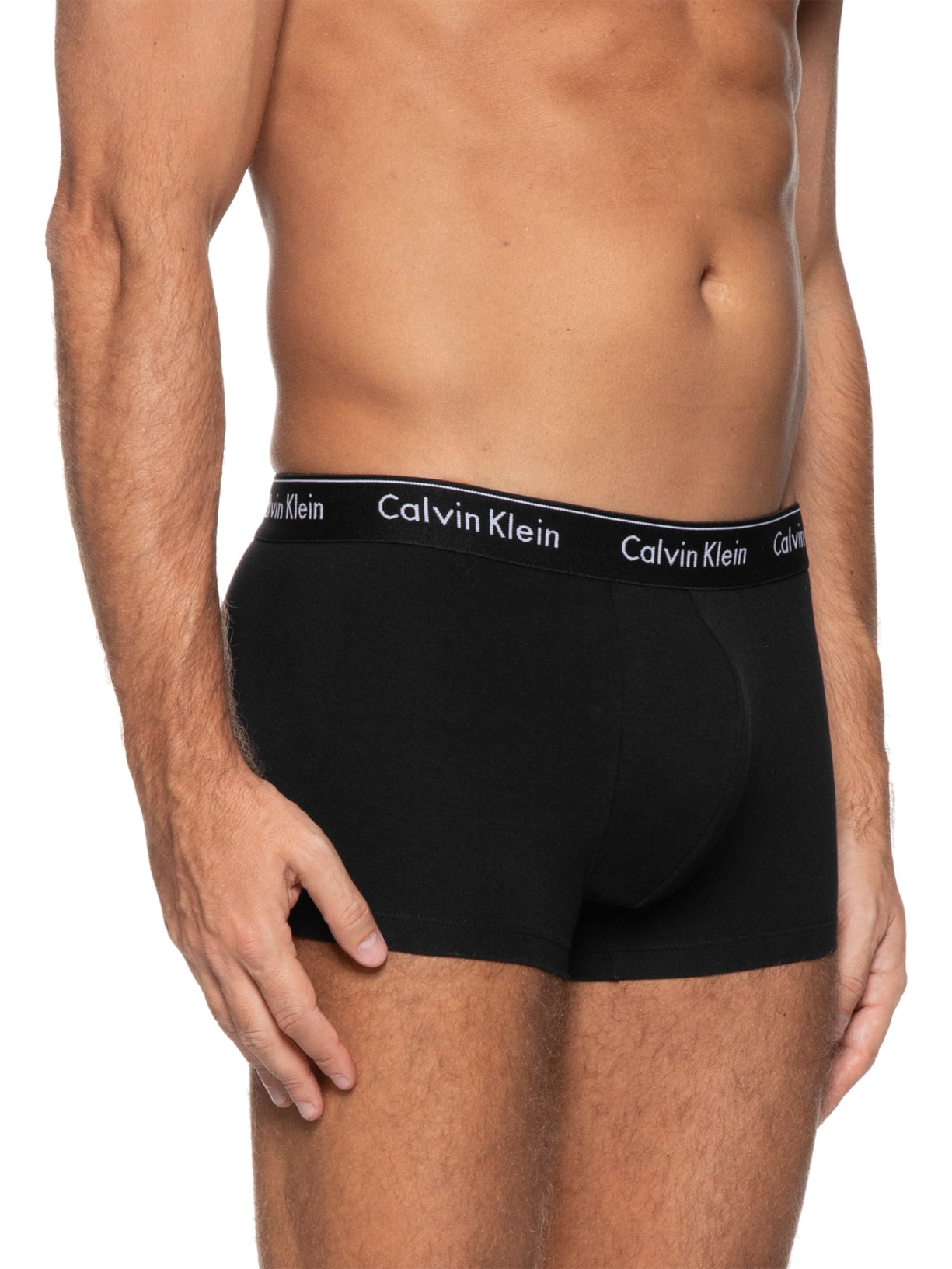 Kit 2 Cuecas Trunk Modern Cotton Preto Calvin Klein Underwear