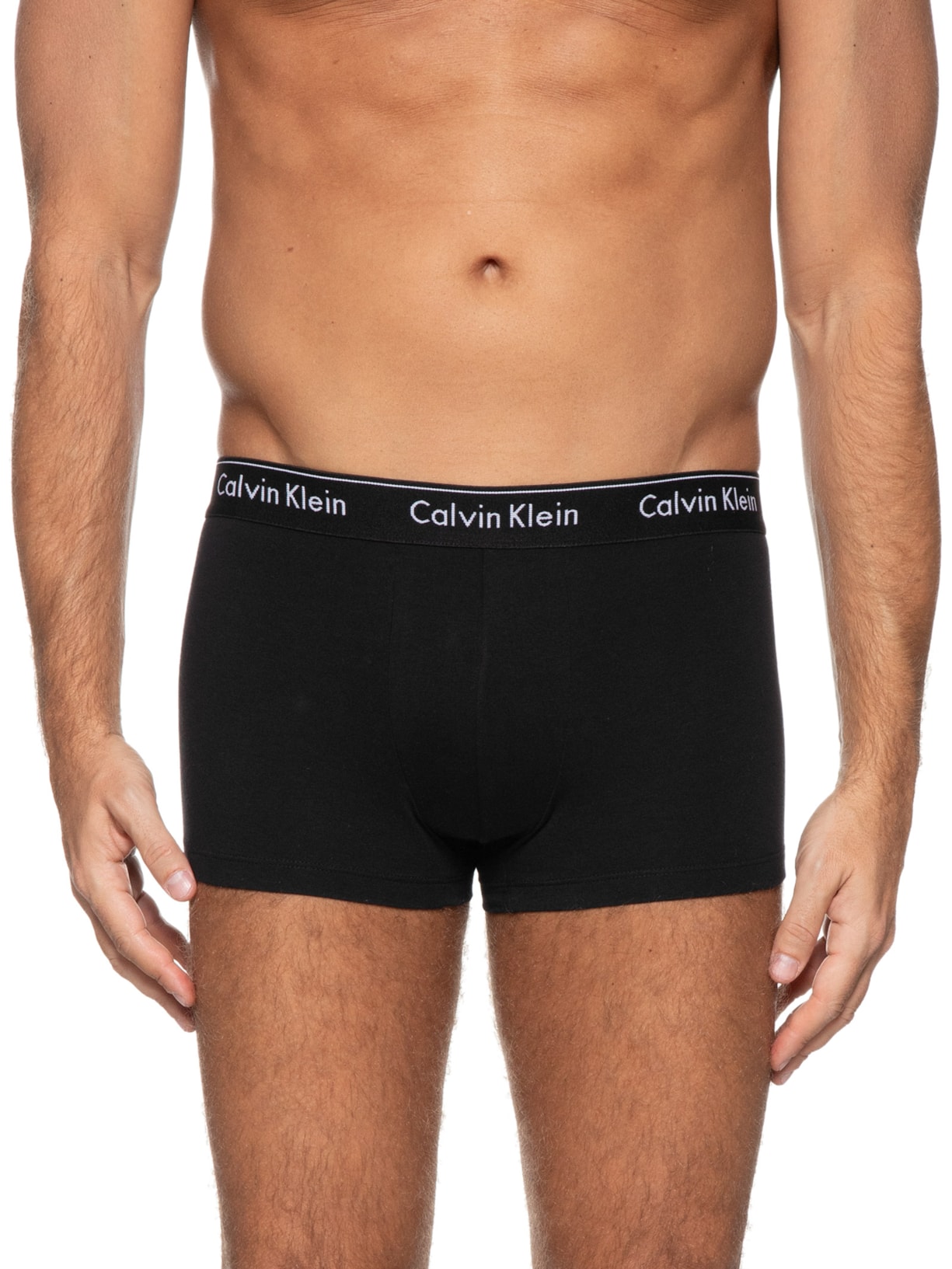 Kit 2 Cuecas Trunk Modern Cotton Preto Calvin Klein Underwear