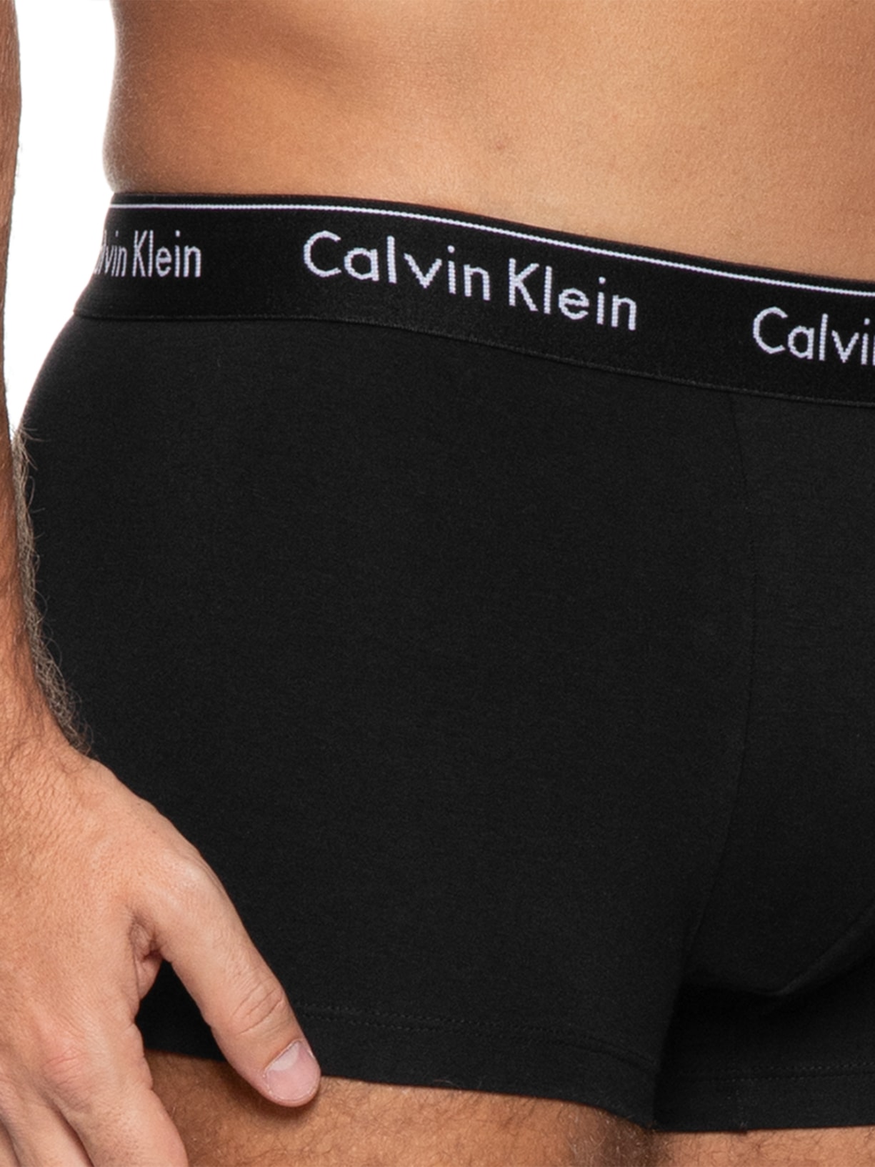 Kit 2 Cuecas Trunk Modern Cotton Preto Calvin Klein Underwear